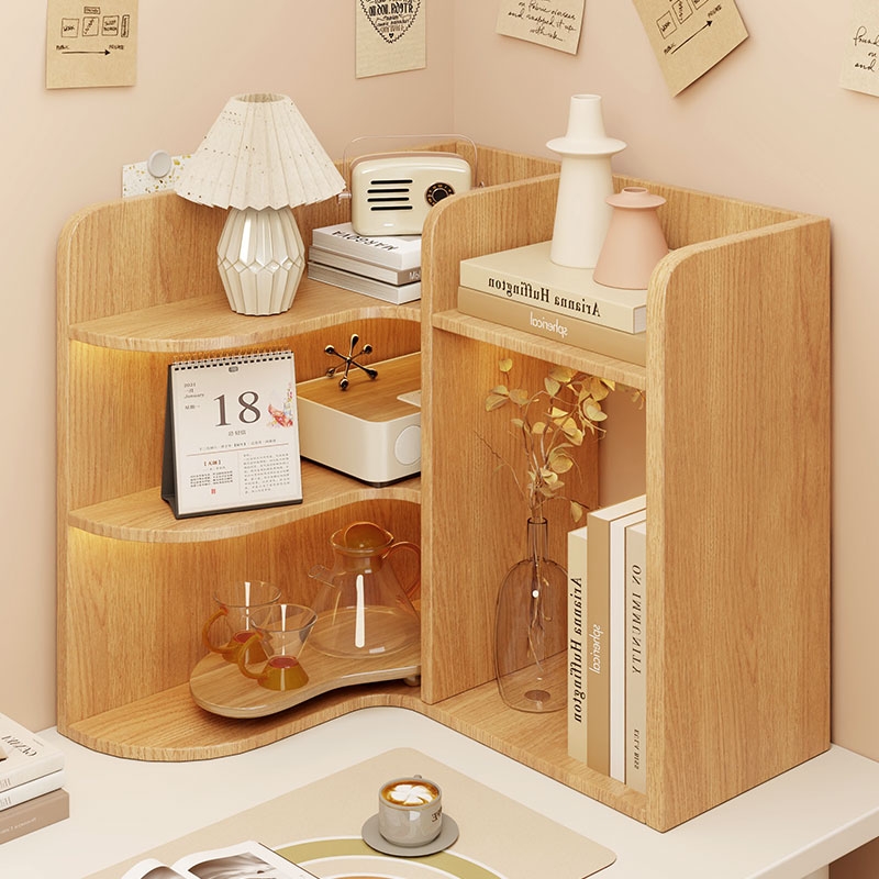 桌面转角书架家用书本收纳架