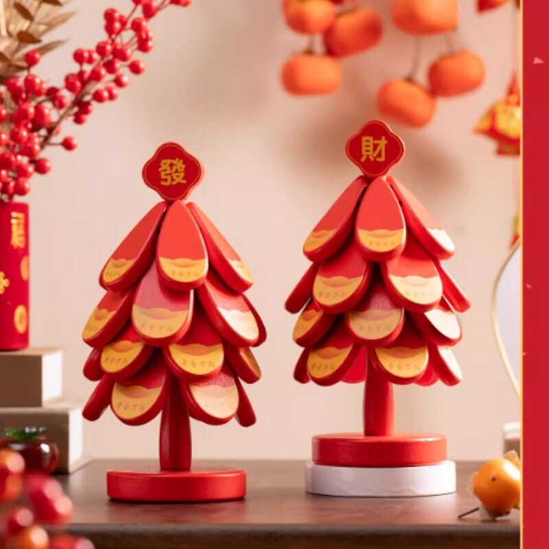 实木一棵树圣诞树造型茶杯咖啡垫家居防烫隔热餐垫摆件防烫摆件垫