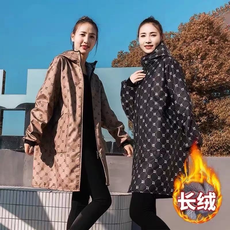 防水罩衣干活加绒加厚