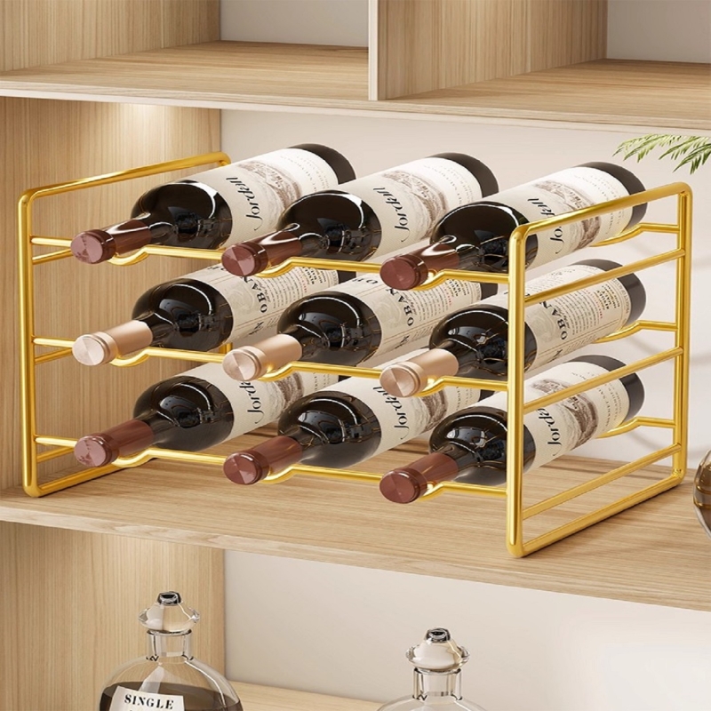 轻奢红酒收纳架现代简约欧式酒柜置物架摆件葡萄酒架展示架酒架托