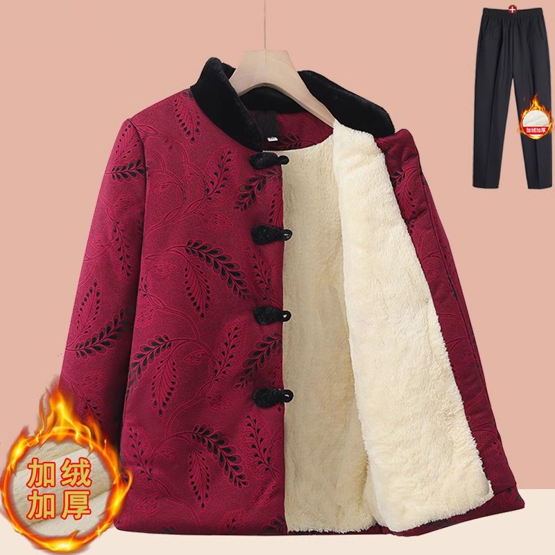 加厚棉袄中老年女装|千人加购