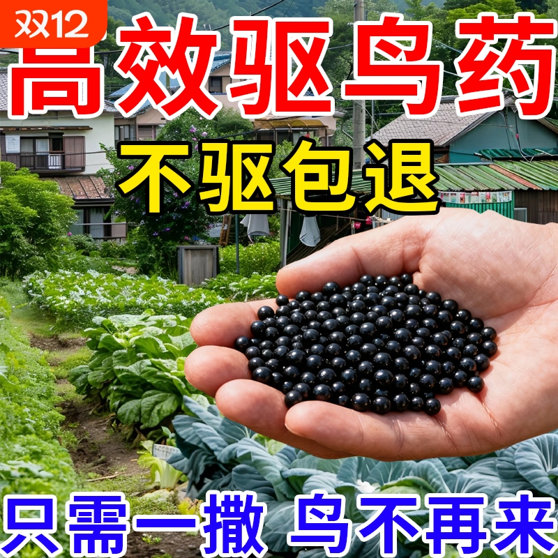 驱鸟高效的药赶鸟神器新型驱喜鹊麻雀克星菜地果园农田阳台驱鸟药