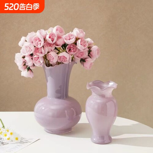 玻璃花瓶水培鲜花干花插花摆件