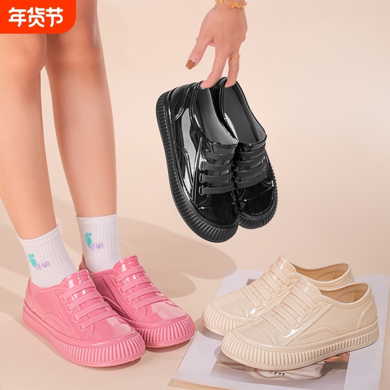 雨鞋女款成人时尚外穿短筒雨靴四季通用胶鞋套鞋户外新款女生水鞋