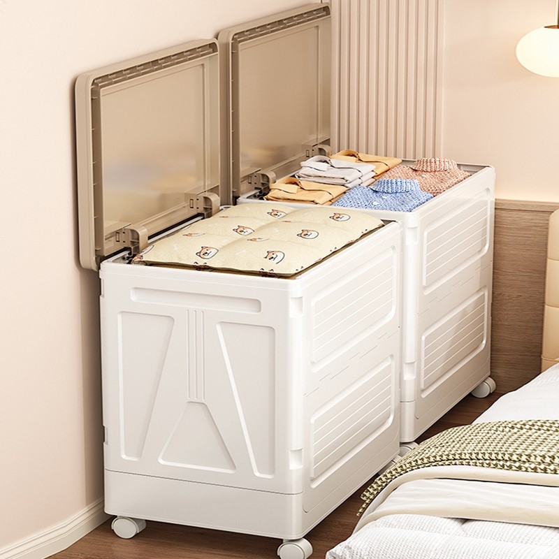 收纳箱整理箱大容量超大家用翻盖2026新可折叠储物柜带锁玩具衣物 - 好货严选工厂出品