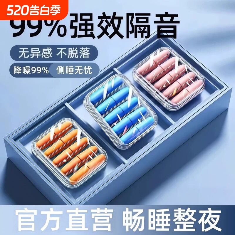 耳塞降噪睡眠专用超级隔音不伤耳朵降低噪音吵静音神器侧睡强效