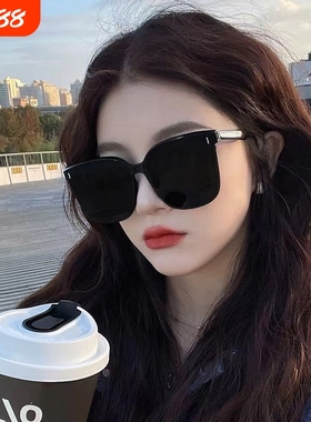 gm墨镜女2024新款潮偏光防紫外线太阳眼镜高级感开车夏季大脸显瘦