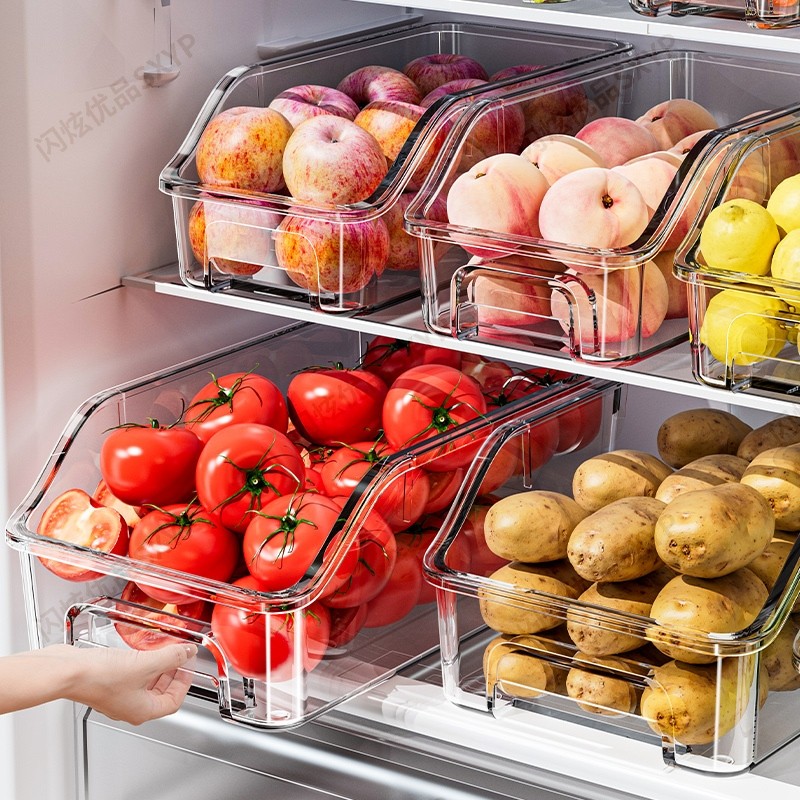 冰箱收纳盒收纳整理神器抽屉盒子储物盒厨房整理盒鸡蛋食品保鲜盒