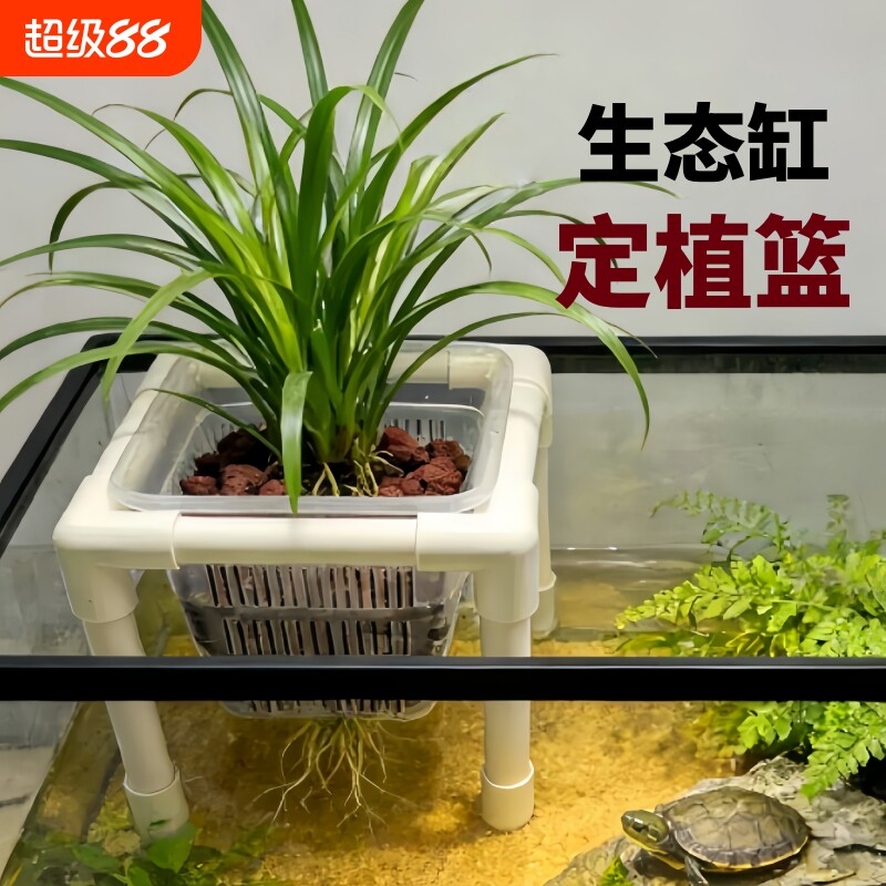 加高款养龟水培篮水草绿植水培筐图片