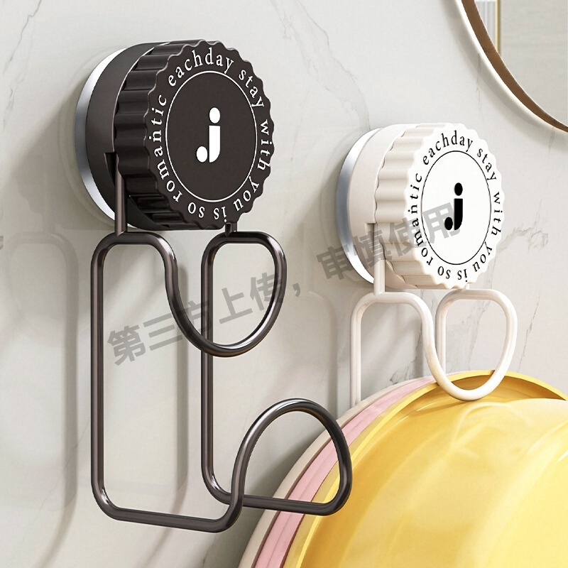 旋转吸盘脸盆架脸盆挂钩收纳架强力置物架盆子免打孔壁挂式挂盆