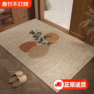 高端亚麻门垫地垫家用脚踏垫入户门进门垫子脚垫门外浴室厨房防滑