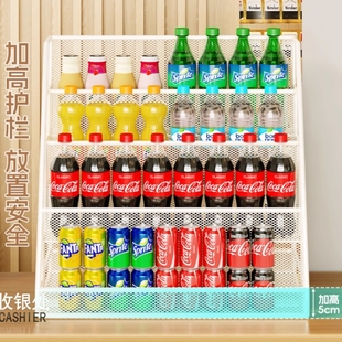 零食置物架桌面放饮料水果多层收纳架可移动超市货架收银台展示架
