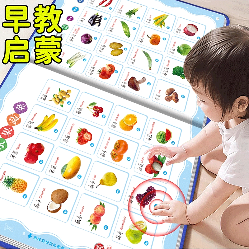 会说话的有声书幼儿启蒙早教书儿童益智玩具学习机宝宝点读发声书