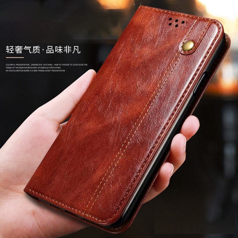 适用苹果17/16/15手机壳新款iPhone14/13/12Promax翻盖可插卡皮套12PRO支架油蜡ip11防摔15plus男女16e保护套