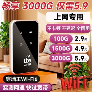 fi车载宽带4g高速网络智能上网卡车载wifi 路由器全国通用流量wi 智能wifi移动无线wifi6便携式 免插卡2025新款