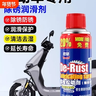 电动车除锈剂润滑油电瓶单车专用链条防锈保养刹车异响消除清洗剂