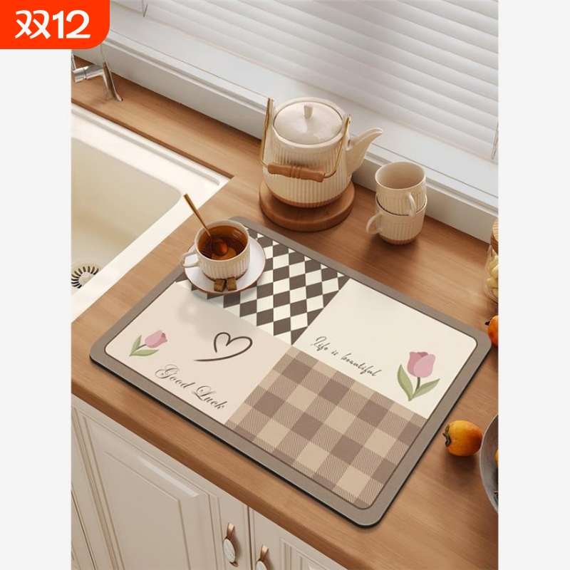 硅藻泥吸水隔热餐垫桌垫