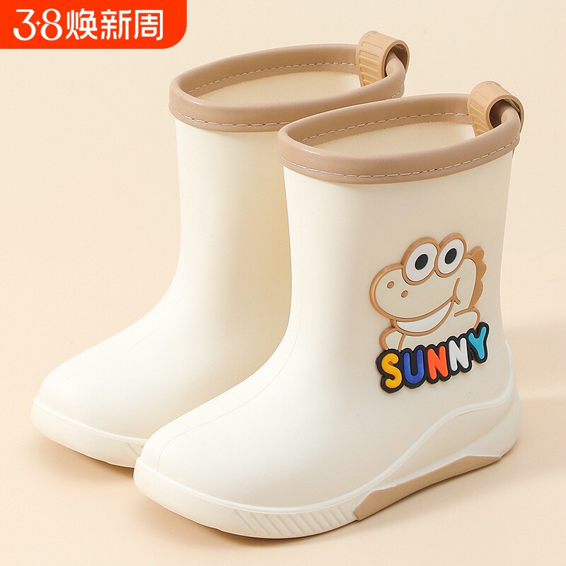 儿童雨靴女孩男童上学专用水鞋女童幼儿园防水芳华幼儿雨鞋子防滑