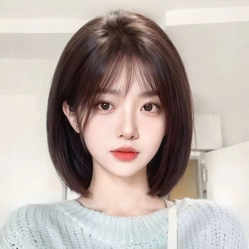 真人发波波头假发套|万人加购