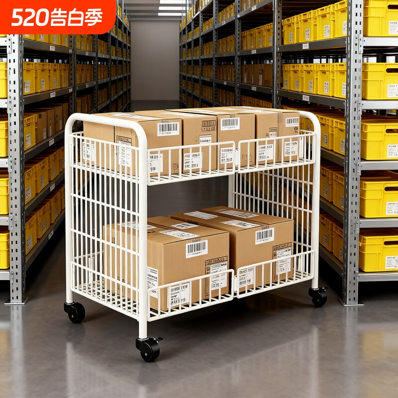 可折叠摆摊小推车网红夜市地摊饰品展示架仓库落地可移动货物支架