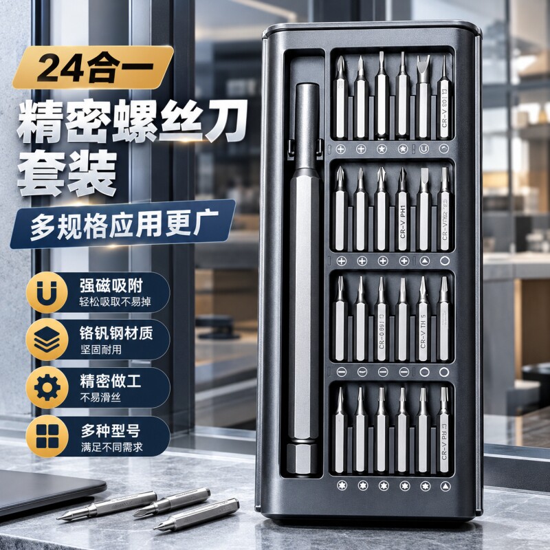 多功能螺丝刀套装电脑手机维修精密工具组套25合一笔记本眼镜十字
