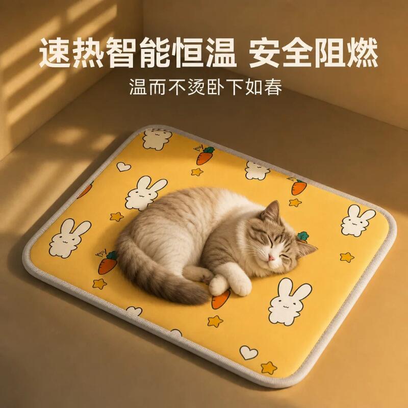 宠物电热毯猫咪恒温加热垫可控温防漏电猫窝狗狗冬天小型电褥子