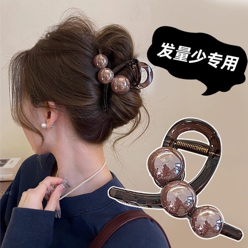 抓夹鲨鱼夹发夹女后脑勺发量少女2025新款高端中号高级感头饰发饰 - 封面