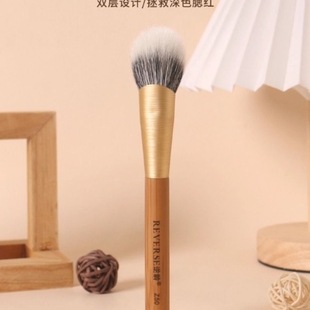逆龄竹木Z50斜坡点彩刷斜头双层刷初学者柔软便携软毛化妆刷蓬松