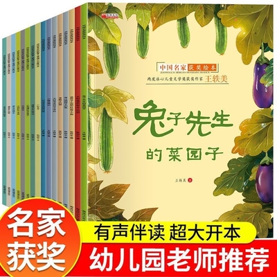 中国获奖名家绘本兔子先生的菜园子3-6岁以上一二年级小学生读物陈伯吹孙幼军严文井儿童阅读4-5幼儿园睡前童话故事书推荐经典认知