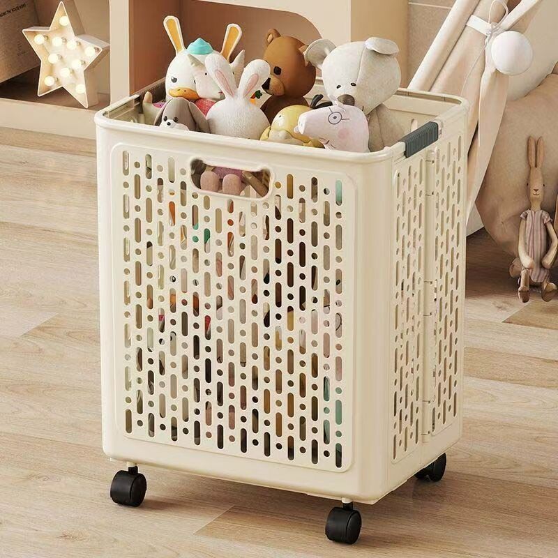 脏衣篮家用可折叠脏衣篓卫生间浴室大容量收纳篮带轮脏衣服耐用