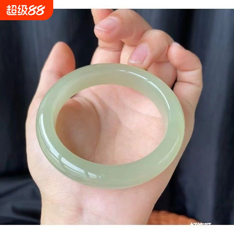 晴水手镯花智宁冰种玉石晴水图片