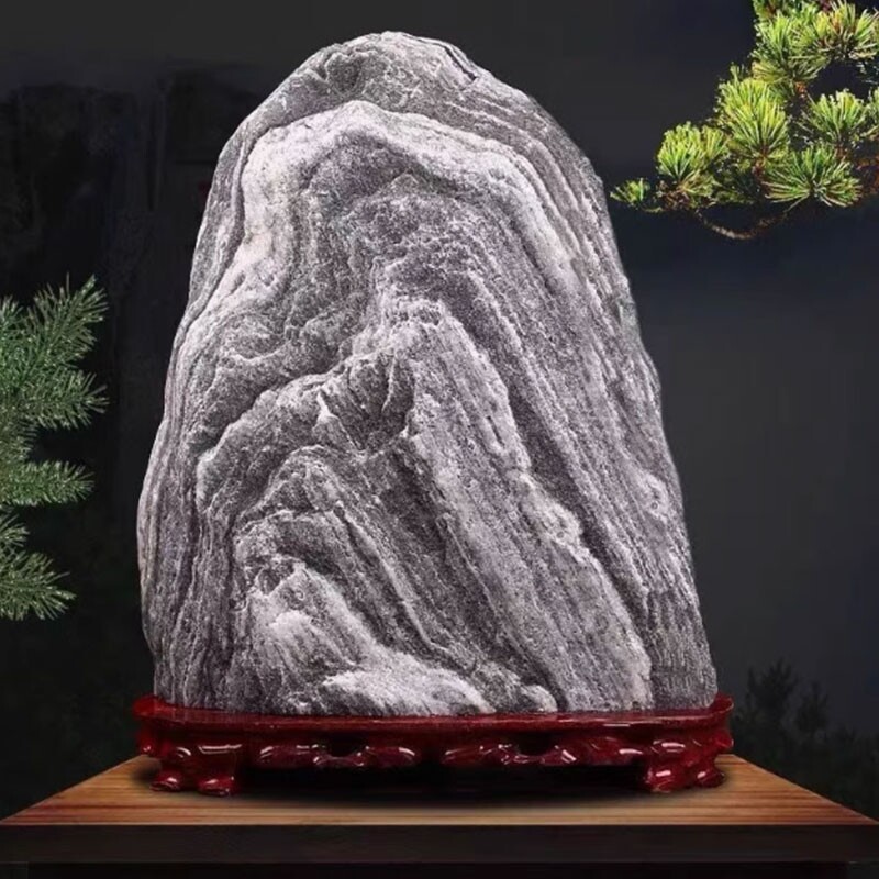 正宗泰山石敢当天然原石摆件补靠山石家用客厅室内外摆件镇宅补角