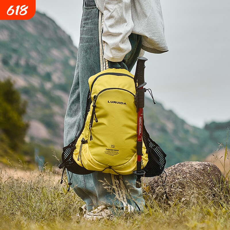 哲客运动便携双肩包旅行包户外骑行徒步登山包女轻便爬山装备背包