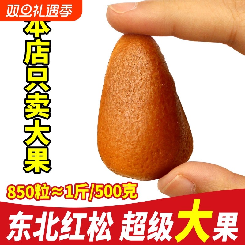 东北开口松子坚果可手剥2025新货官方旗舰店保证正品松子坚果批发