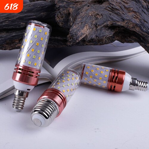 led灯泡e14小螺口玉米灯吊灯e27家用超亮节能灯卧室买一送一灯泡