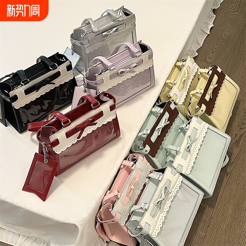 外出小食量痛包斜挎二次元透明日常单肩学生党高颜值吧唧谷子包