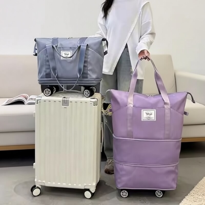 旅行包行李包大容量装折叠行李箱收纳袋拉杆牛津布手提外出轻便