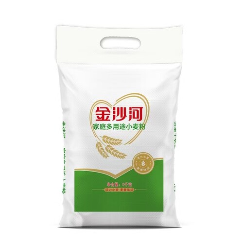 金沙河家庭多用途面粉 家宴小麦粉 包子馒头饺子中筋面粉5kg