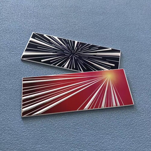 适用特斯拉焕新版Model3/Y/X/S铝合金Plaid时空隧道尾门标贴配件