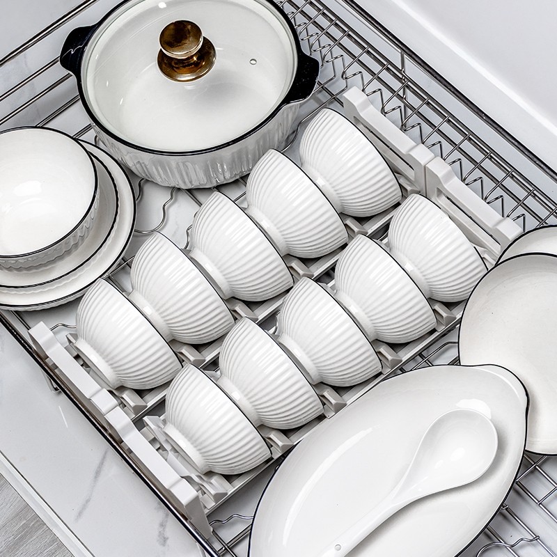 碗碟套装家用乔迁高颜值碗盘筷釉下彩简约餐具陶瓷套装碗家用吃饭