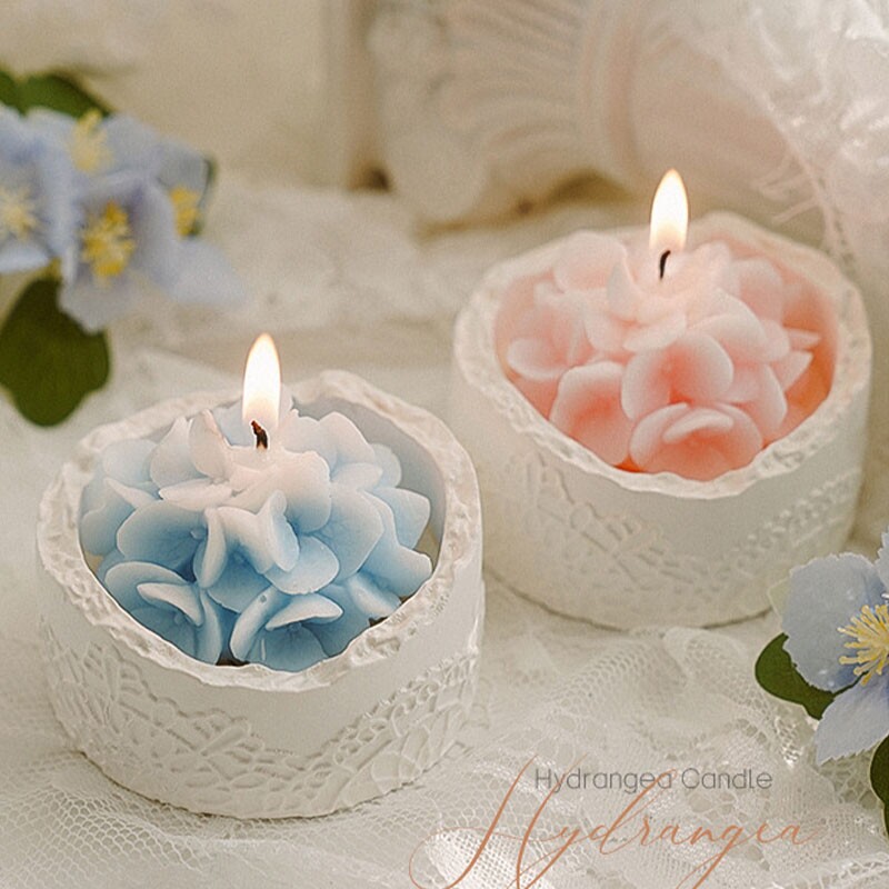 手工香薰蜡烛氛围感摆件情人节礼品香氛伴手礼生日礼物花朵杯蜡
