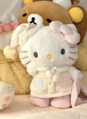 卡通睡衣kitty猫玩偶睡衣帽小猫