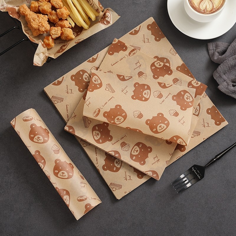 食品级防油纸垫烘焙吸油纸炸鸡薯条垫纸小熊垫盘纸三明治包装纸,厨房/烹饪用具,烘焙用纸,淘宝优惠券,粉丝福利购,淘宝优惠卷