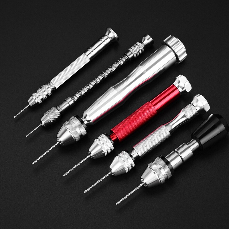 手动打孔钻单头迷你手钻手捻钻核雕文玩钻手钻拿子手动钻眼打孔器