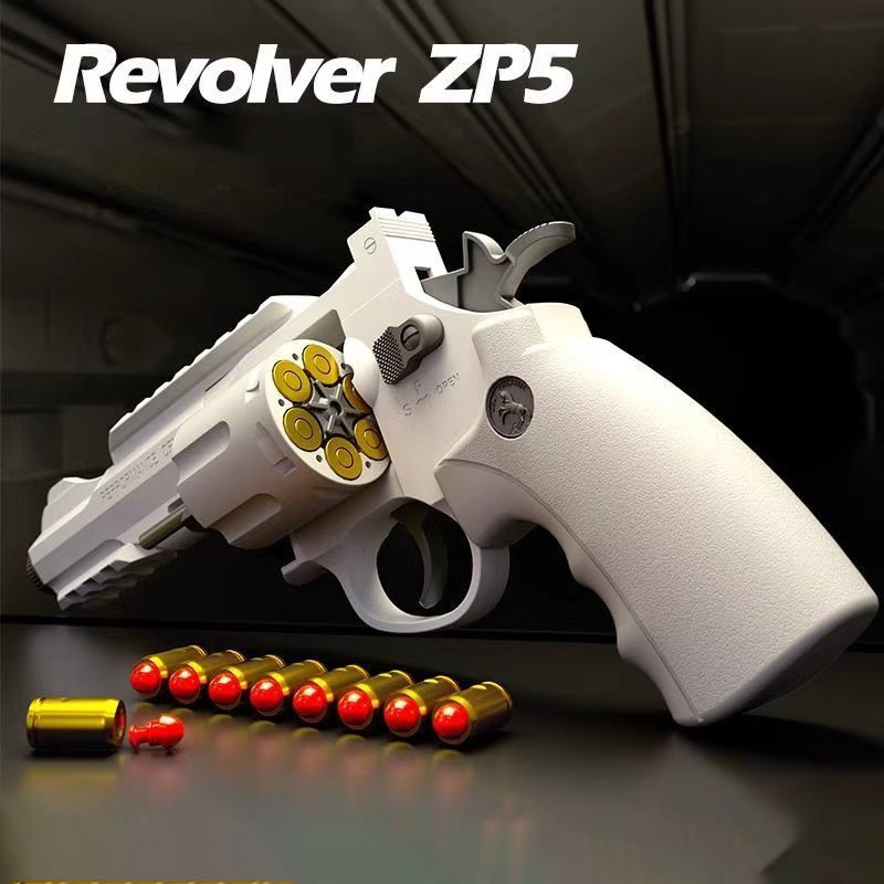 左轮手枪玩具连发软弹枪抛壳手抢儿童小模型枪礼物男生男童礼物