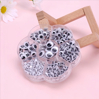 3d立体小动物眼珠贴黑白塑料眼睛贴纸幼儿园儿童手工diy活动贴纸