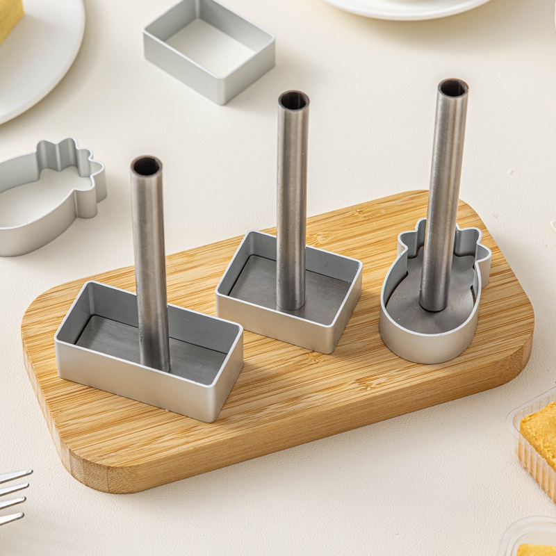 凤梨酥模具烘焙菠萝长方形压模杆糕点饼干半熟芝士铝合金家用磨具