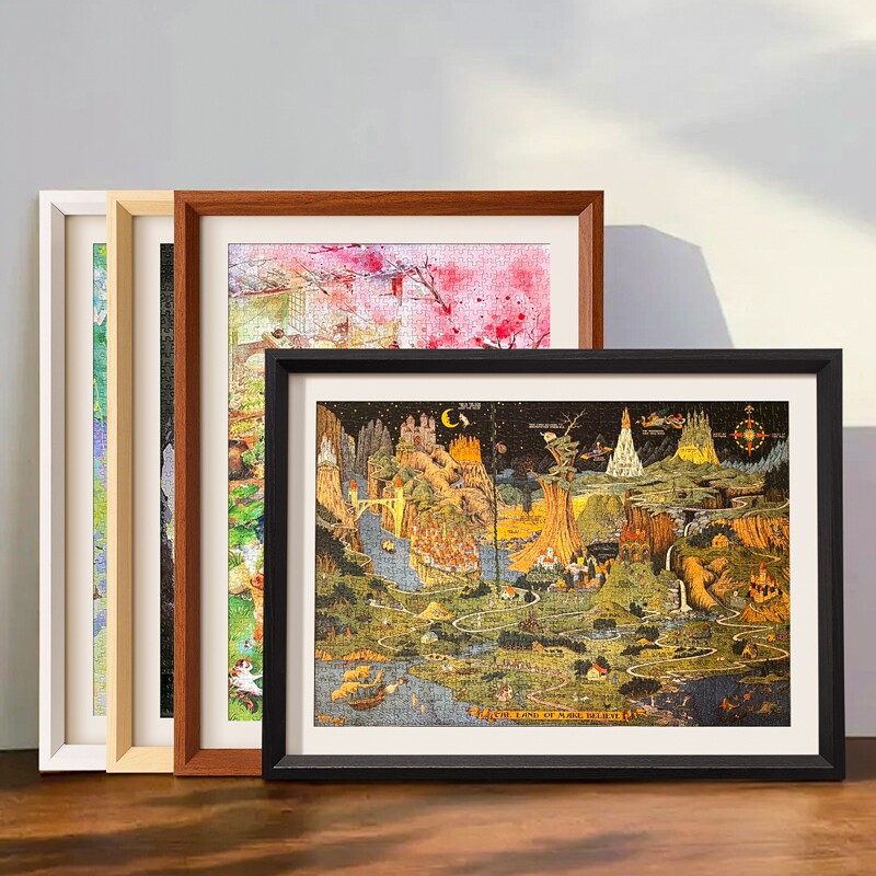 拼图相框1000片收纳70*50*75防尘300片500块装拼图