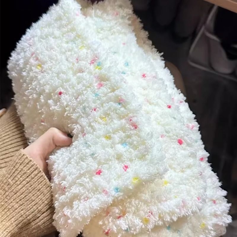 围巾手工diy毛线编织神器珊瑚绒冬季手混线围脖材料包自制送女生