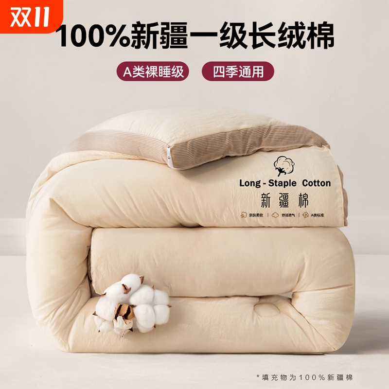 冬被新疆纯棉花被子被芯秋冬天棉被棉絮冬季加厚保暖单人春秋被褥
